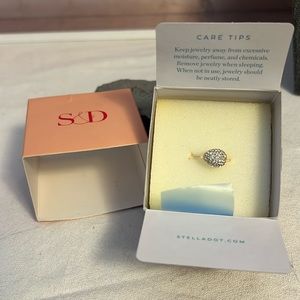 Stella & Dot Ulani Pave Ring SZ 9